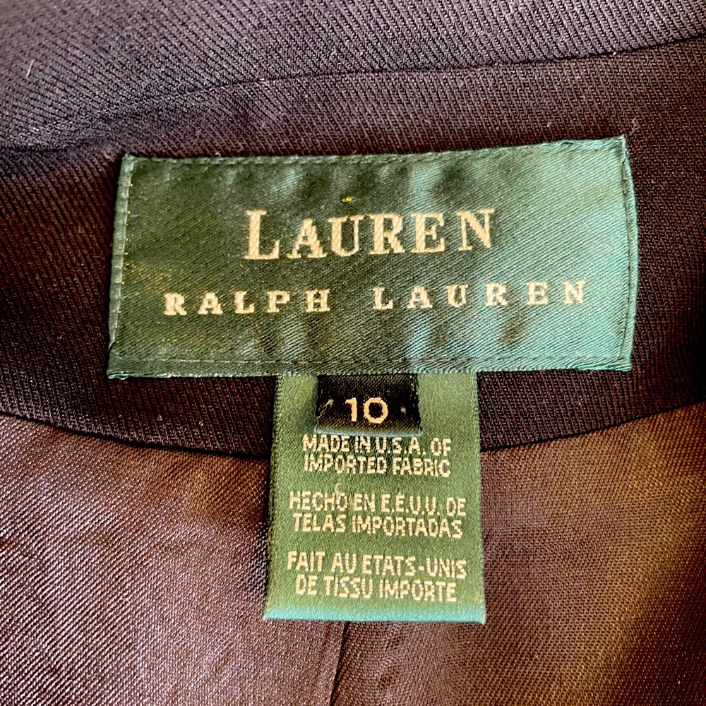 COPY - Ralph Lauren navy blazer. Green label